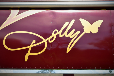 Dolly signature on tour bus