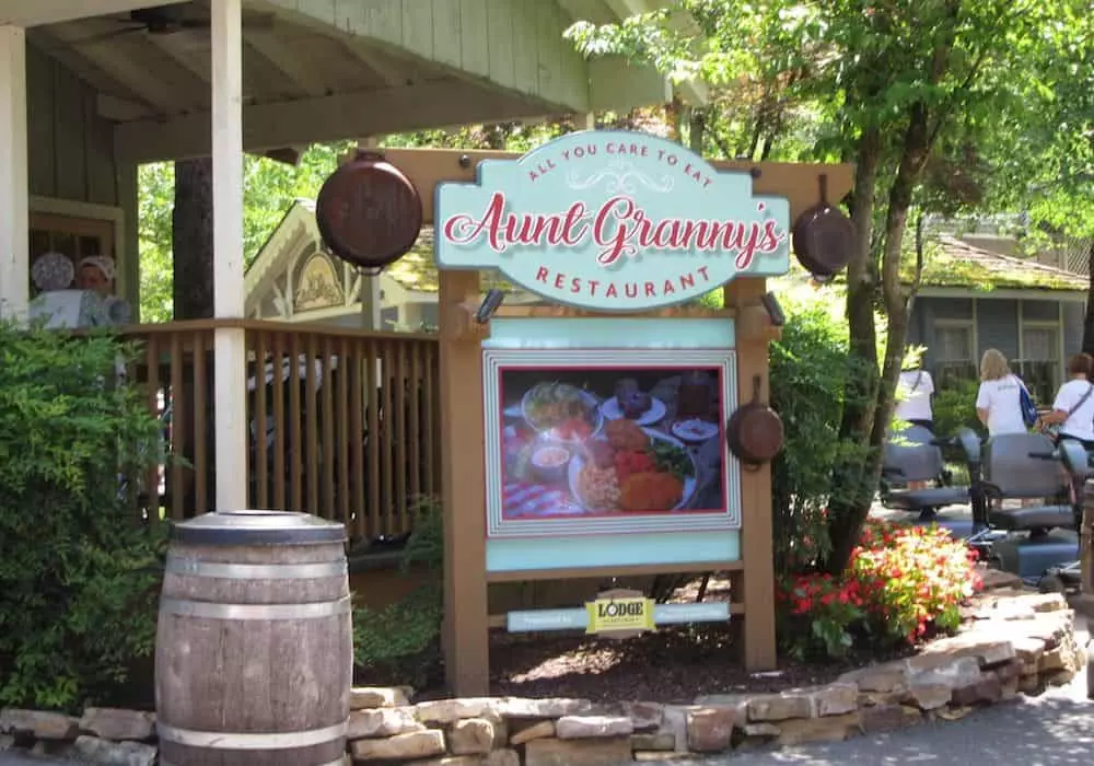 Aunt Granny's all you can eat restaurant in Pigeon Forge