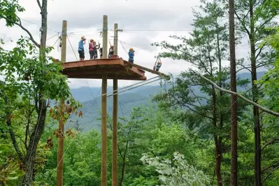 climb works is one of the top attractions in Gatlinburg with views