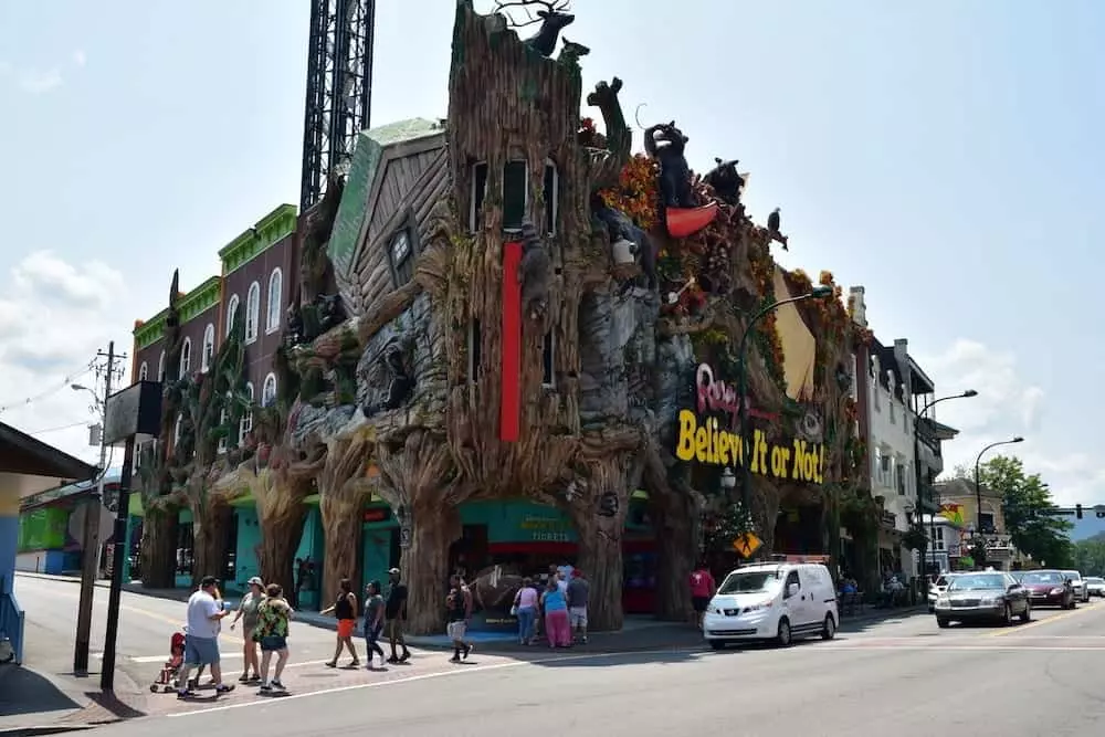 The exterior of Ripley's Odditorium in Gatlinburg.