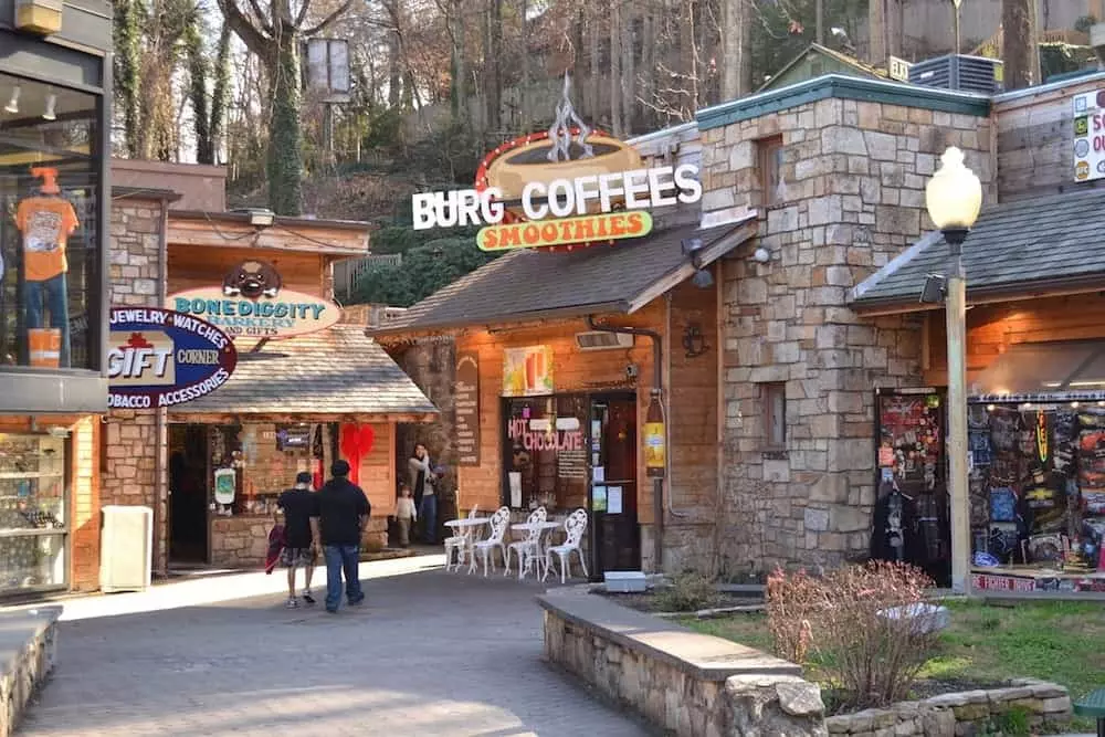 Burg Coffees in Gatlinburg TN.