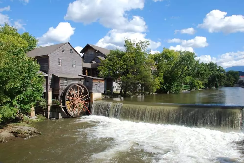 The historic Old Mill in the Smoky Mountains.