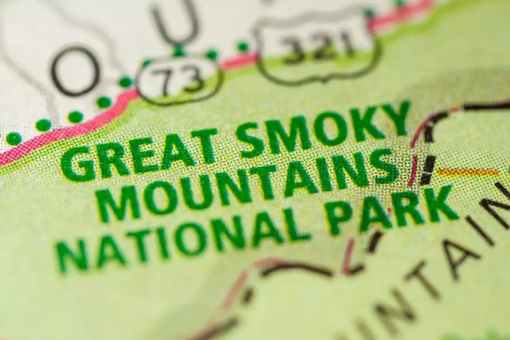 Great Smoky Mountains National Park map