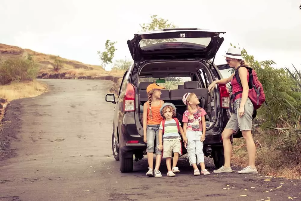 Mom on Smoky Mountain Vacation with Kids