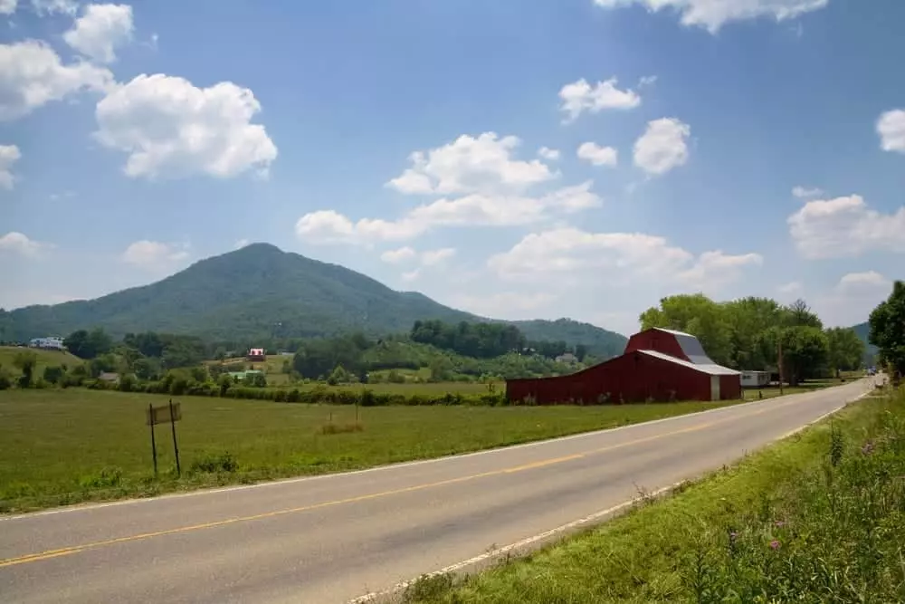 View from a Wears Valley cabin rental