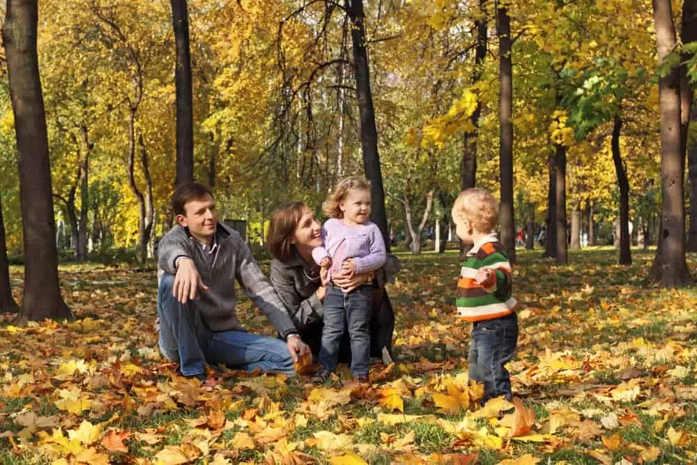 family spending time together in the Smoky Mountains