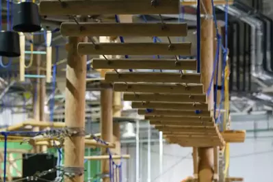 indoor rope bridge