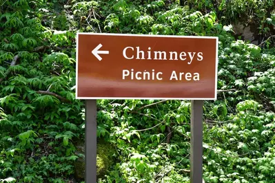 chimney tops picnic area sign