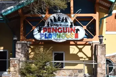 outside of the penguin playhouse at ripley's aquarium