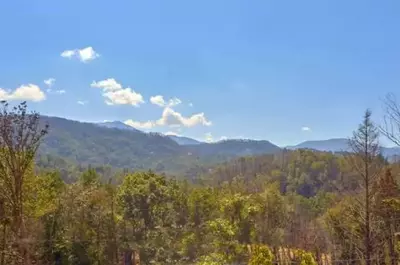 view from one of the 5 bedroom cabins in gatlinburg