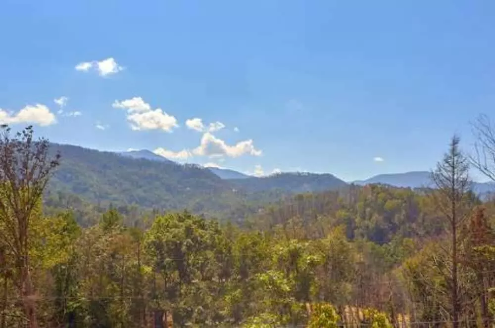 view from one of the 5 bedroom cabins in gatlinburg