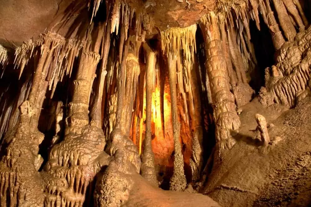 stalactite in cave