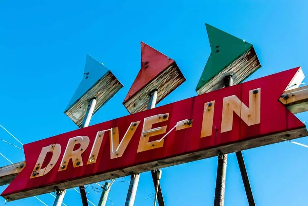 drive-in sign