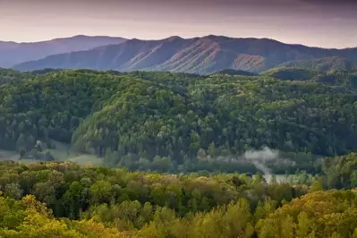 Stunning Smoky Mountain views from the Foothills Parkway.