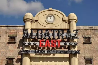 Exterior of the Alcatraz East Crime Museum in Pigeon Forge.