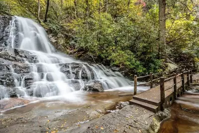 Beautiful photo of Laurel Falls near Gatlinburg.