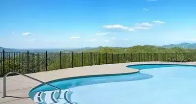 The incredible swimming pool at the Preserve Resort.