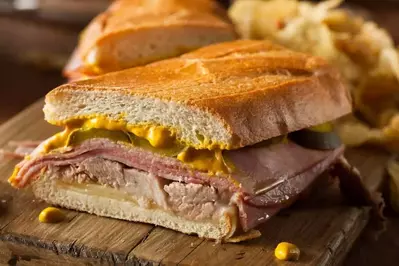 A tasty Cuban sandwich.