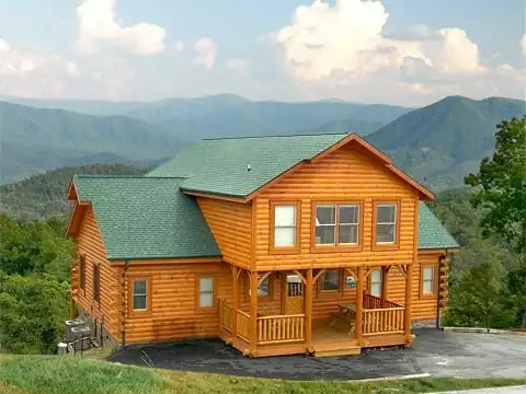 The Clear View cabin in the Smoky Mountains.