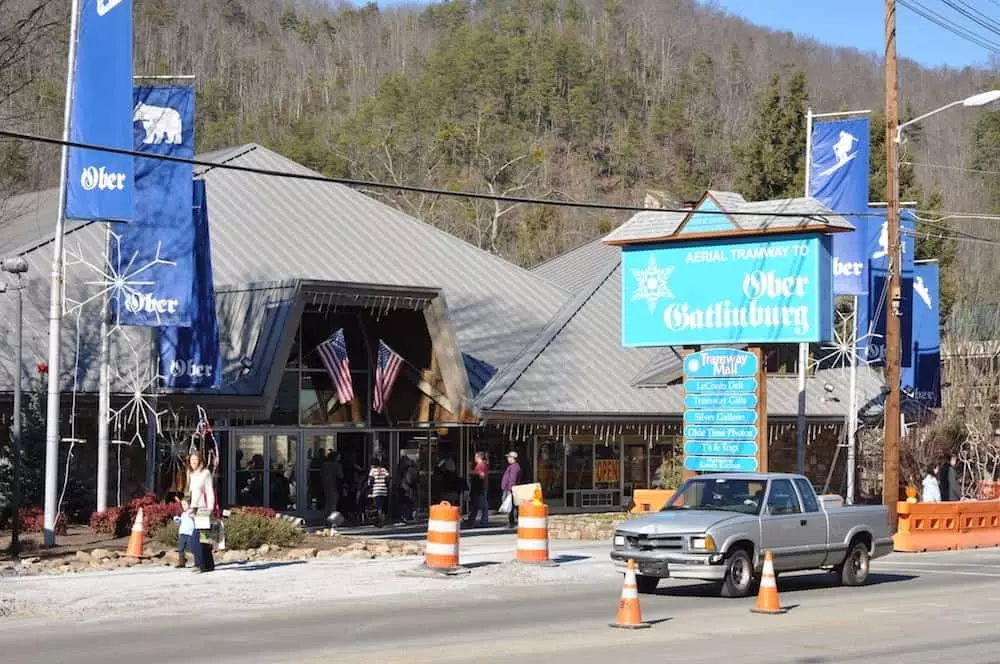 The station for the Ober Gatlinburg Aerial Tramway.