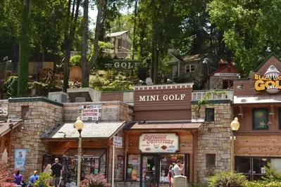 Gatlin's Smoky Mountain Fun mini golf in Gatlinburg.