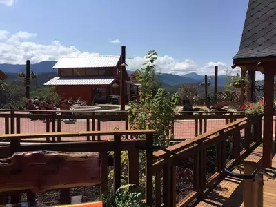 Beautiful mountain views from Anakeesta in Gatlinburg.