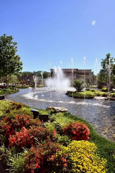 The fountains at The Island in Pigeon Forge