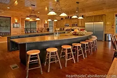 Kitchen at King of the Mountain cabin