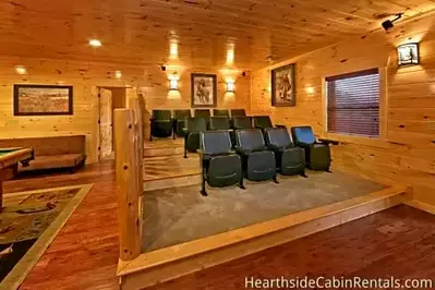 Gatlinburg Tn cabin with home theater