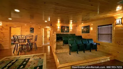 Grand View Lodge cabin in Pigeon Forge with home theater