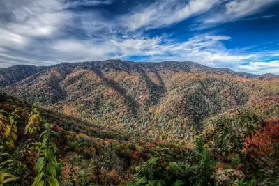 View of the Smoky Mountains from Wears Valley cabin rentals.