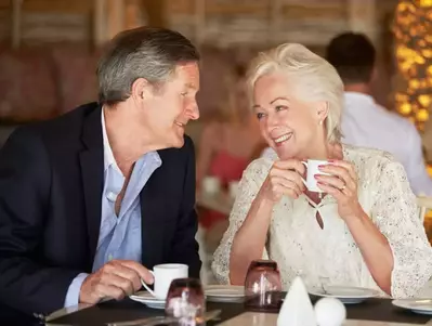 couple enjoying a romantic dinner in a Gatlinburg restaurant