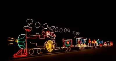 Gatlinburg trolley Christmas lights tour
