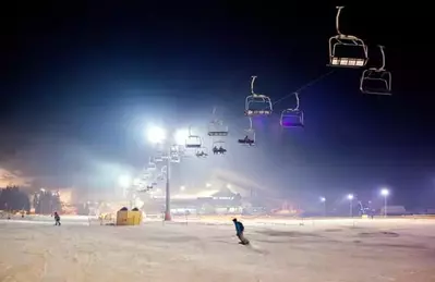 night sky at Ober Gatlinburg Ski Resort