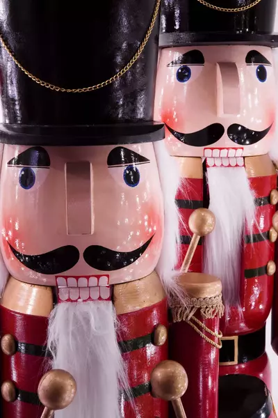 Close up of two nutcrackers