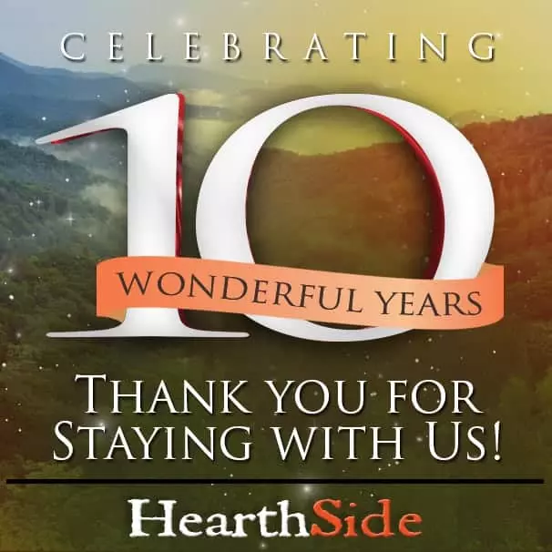 HearthSide Cabin Rentals 10-year-anniversary