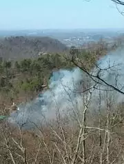 Brush fire in Pigeon Forge