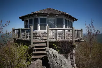 Mount Cammerer Fire Tower in the Smoky Mountains