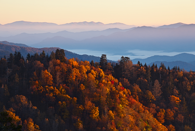 fall in the Smoky Mountains in Tennessee
