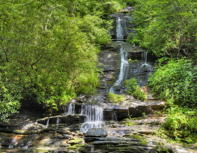 nature scene in the Smoky Mountains in Tennessee