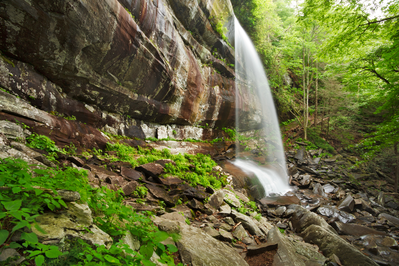 Rainbow Falls in the Smoky Mountains