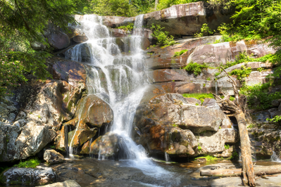 Ramsey Cascades waterfalls in the Smoky Mountains