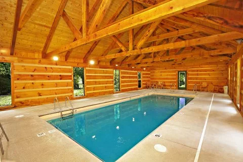 Smoky Mountain Memories indoor swimming pool Smoky Mountain luxury rentals