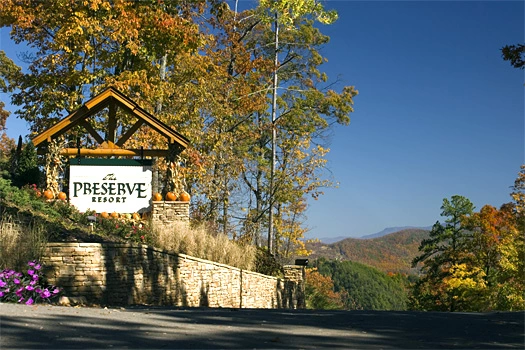 The entrance to The Preserve Resort 