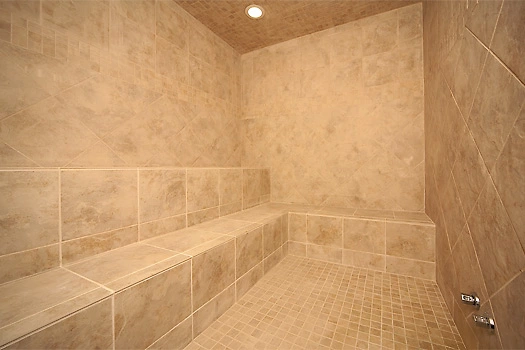 Steam room at The Preserve Resort in Pigeon Forge