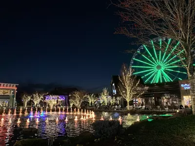 The Island in Pigeon Forge at night
