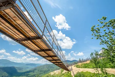 gatlinburg skybridge at at Gatlinburg SkyPark