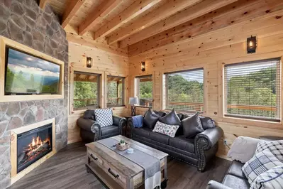 stargazer chalet living room