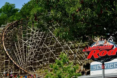 Lightning Rod roller coaster at Dollywood