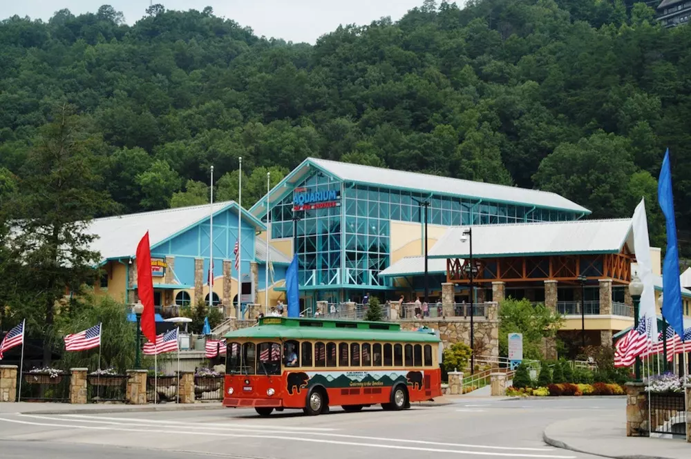 The outside of Ripley's Aquarium of the Smokies.